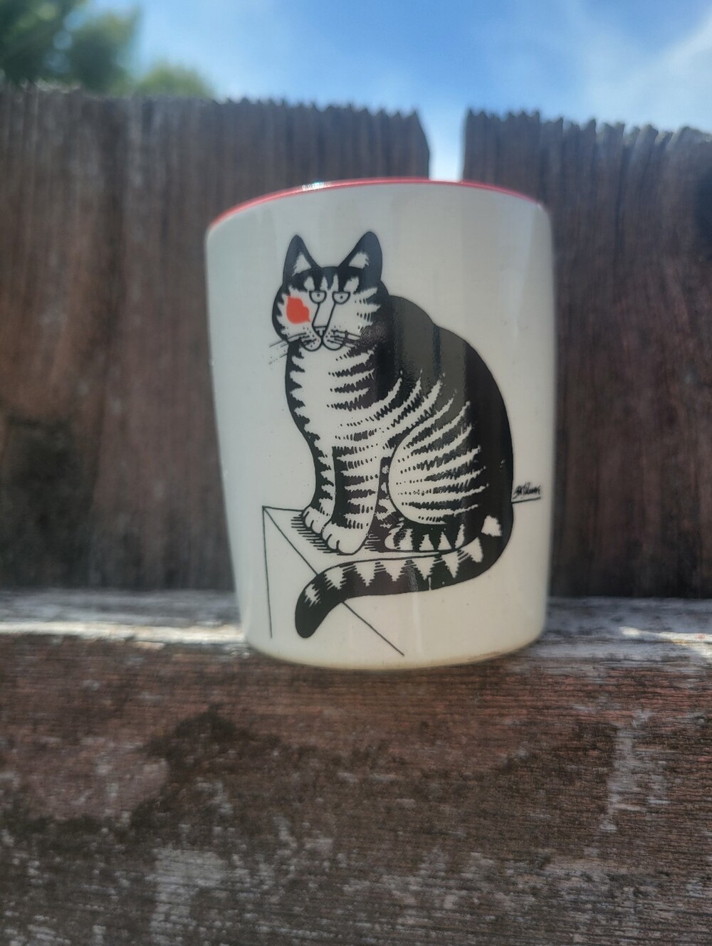 B. Kilban Cat Ceramic Votive Candle Holder ~ Cute! Retro! AS-IS